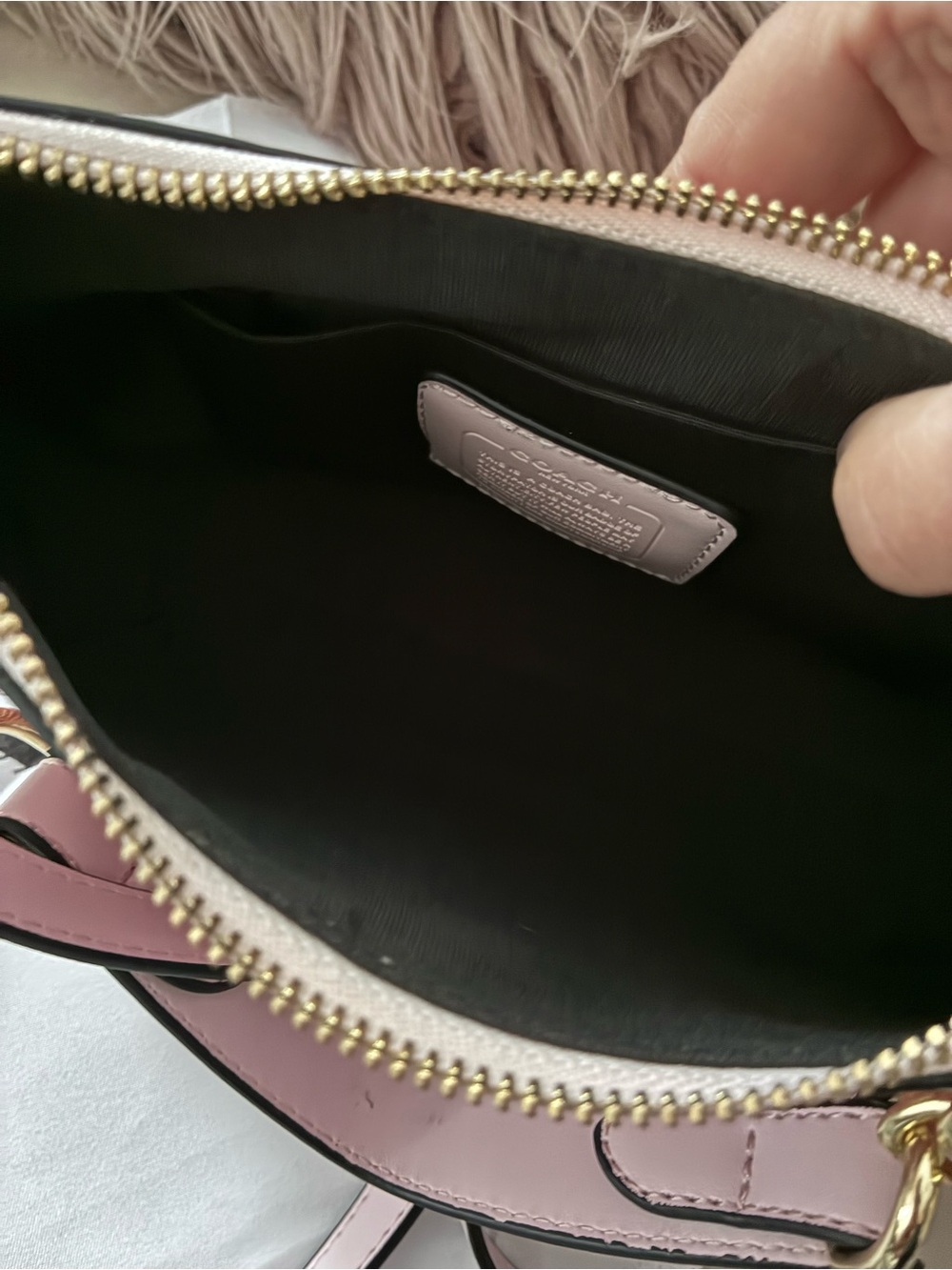 COACH Pink Signature crossbody Bag - Picture 6 of 10